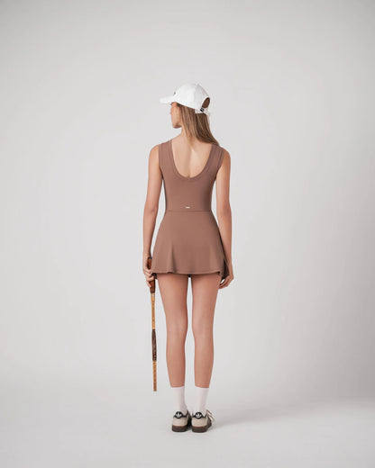 Robe Combinaison IGA Tennis &amp; Padel - Taupe naturel