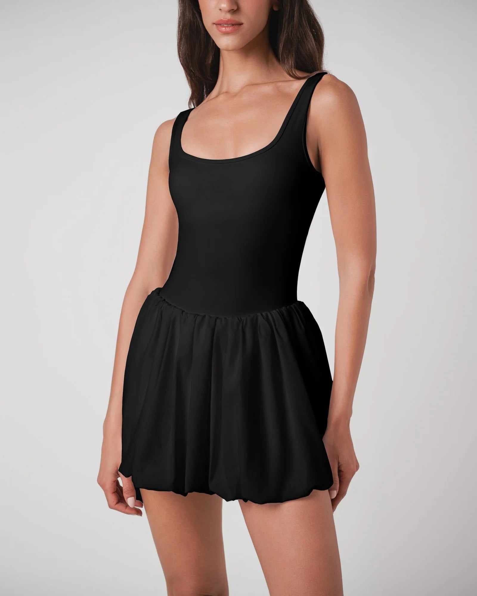 Robe Sofia avec short intégré – Blanc